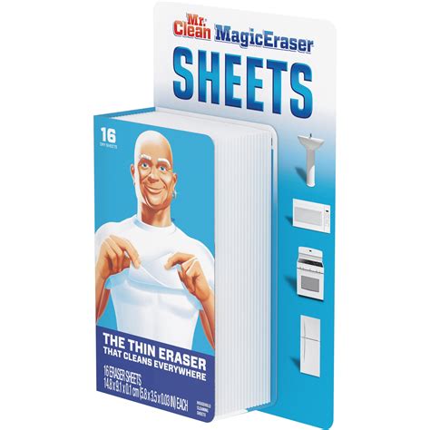 Matic eraser sheets